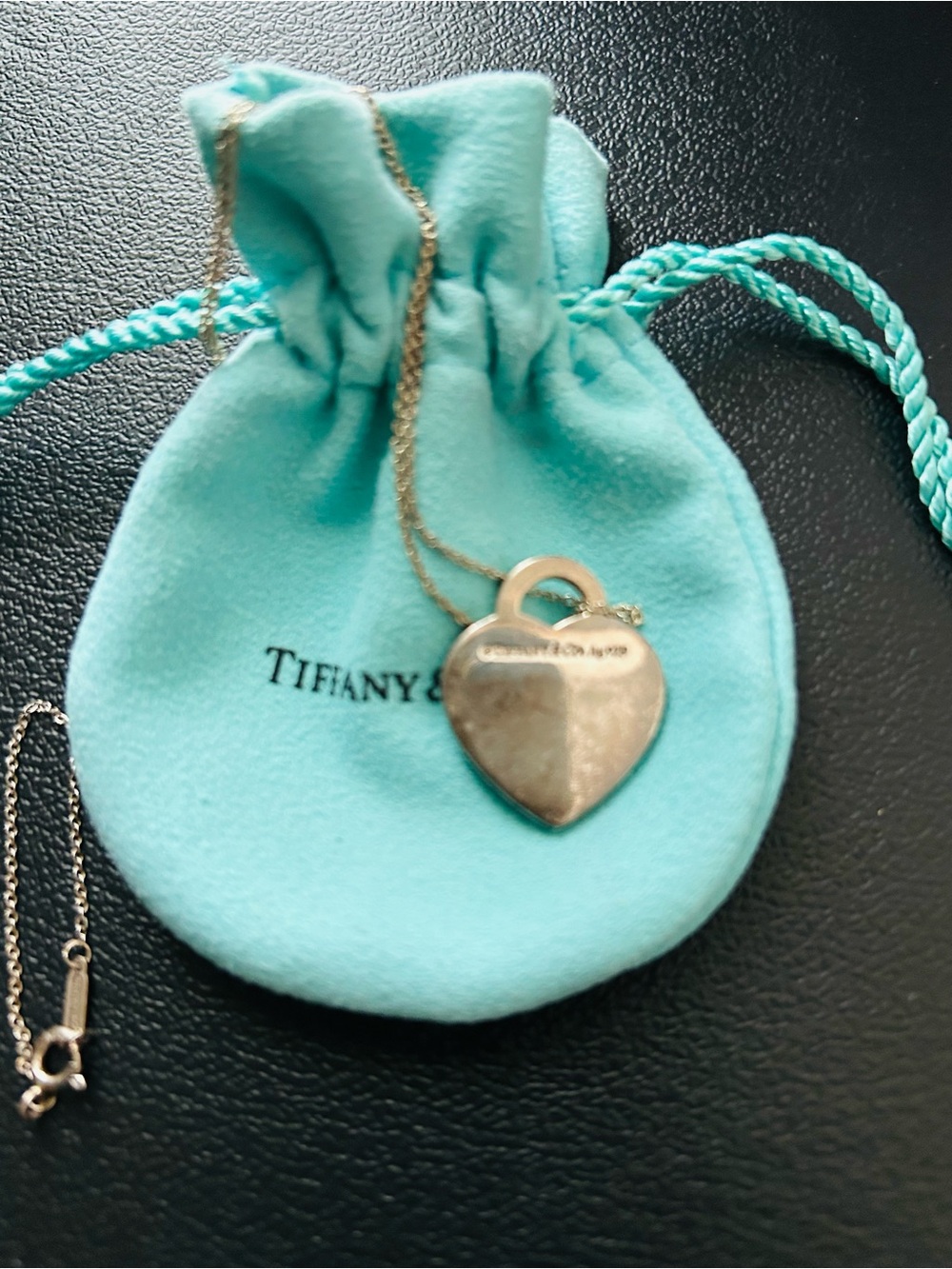 Tiffany & Co Return to Tiffany Heart Tag Silver 925 Necklace w/Dustbag - Picture 5 of 5